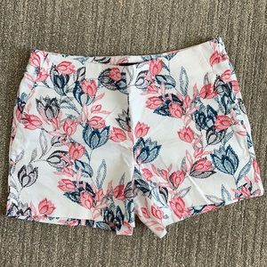 Banana Republic floral shorts, size 6